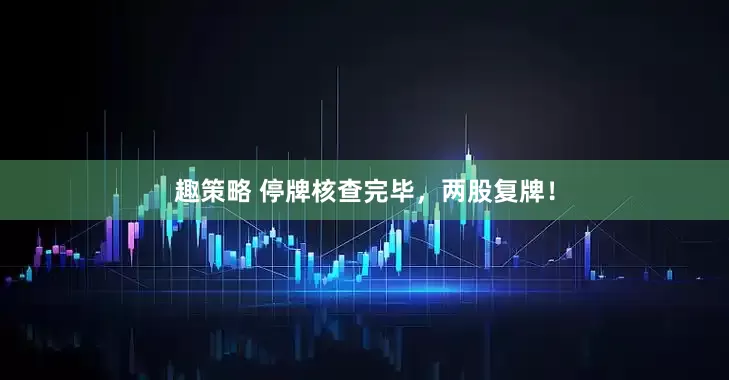 趣策略 停牌核查完毕，两股复牌！
