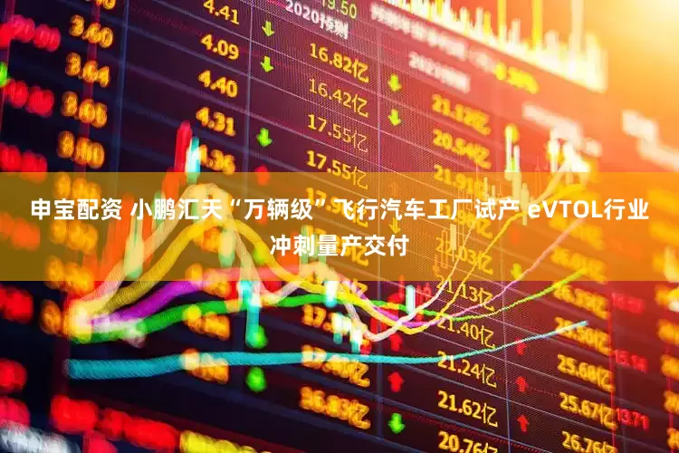 申宝配资 小鹏汇天“万辆级”飞行汽车工厂试产 eVTOL行业冲刺量产交付
